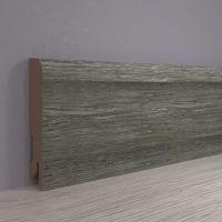 Плинтус из МДФ Дуб Винтаж Графит, 80 мм