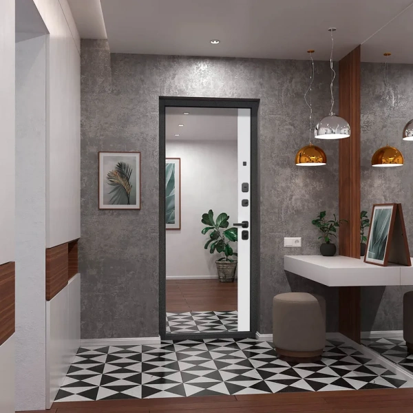 ЧЕРНОЕ ЗЕРКАЛО  9 СМ  ЭМАЛИТ БЕЛЫЙ 